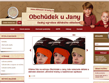 Tablet Screenshot of obleceni-hracky.cz